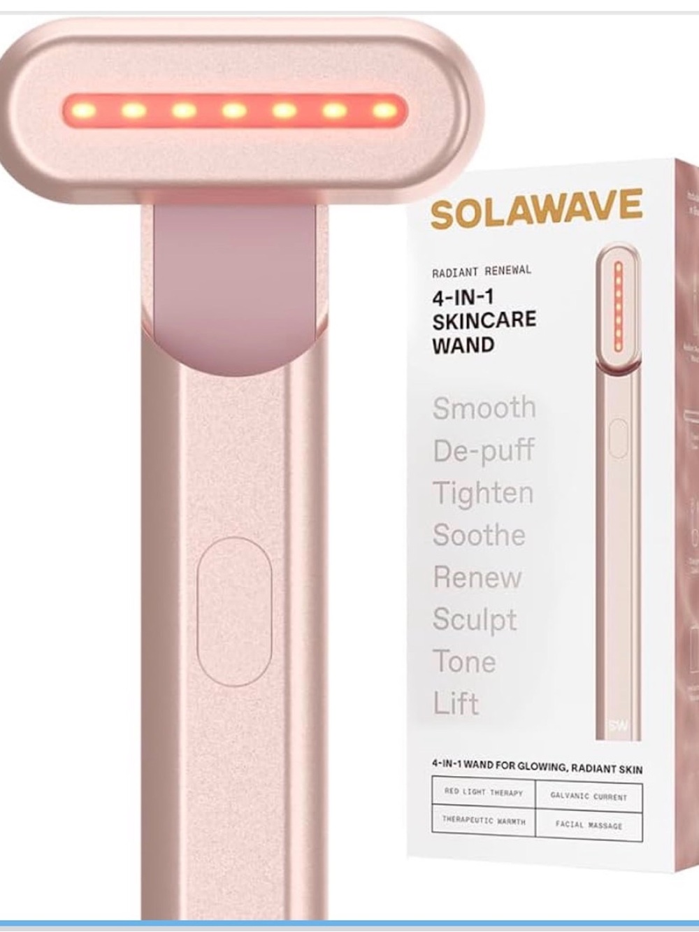 Solawave 4‑in‑1 Skincare Wand & cleanser